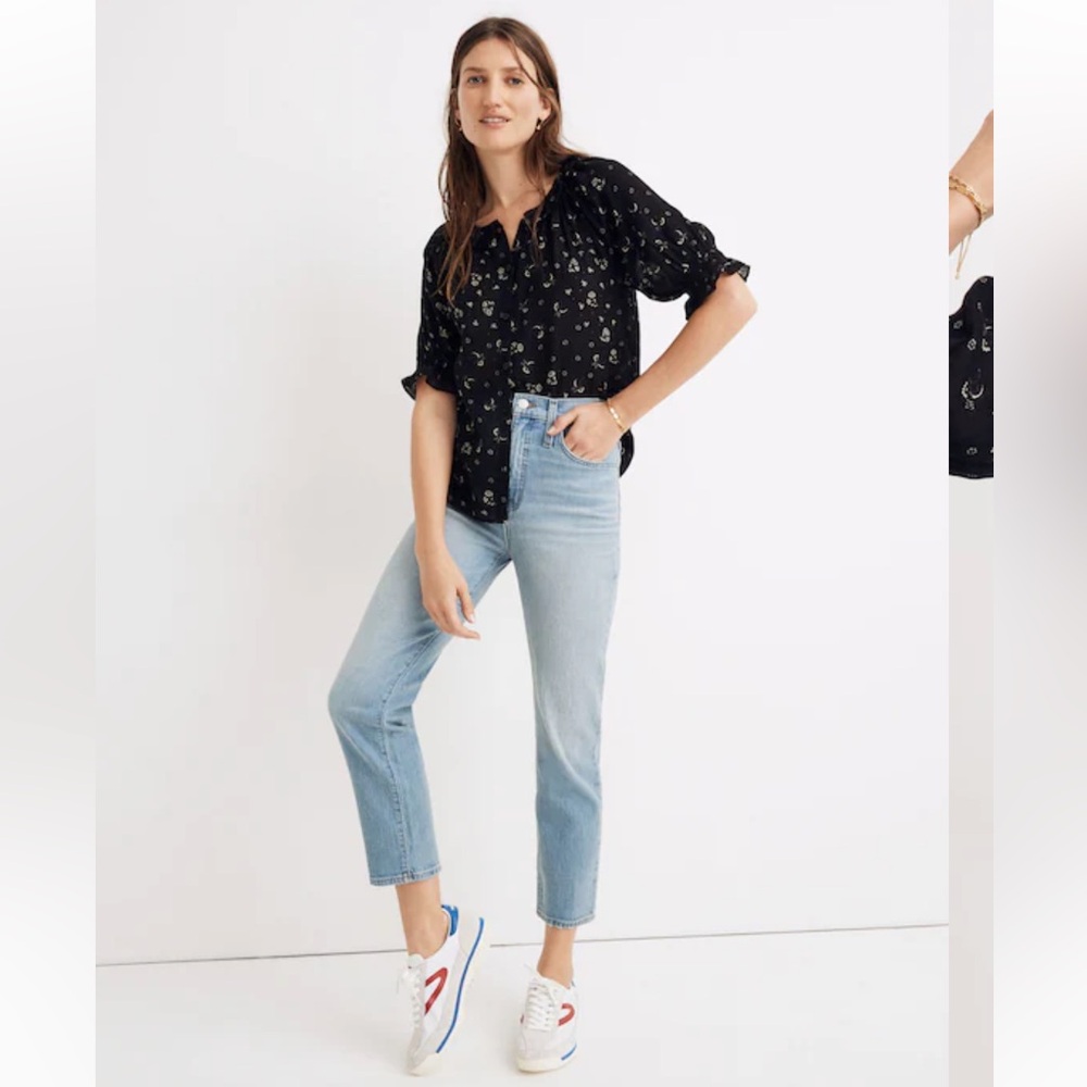 Madewell Tall Classic Straight Jeans in Meadowland Wash size 27 Tall
